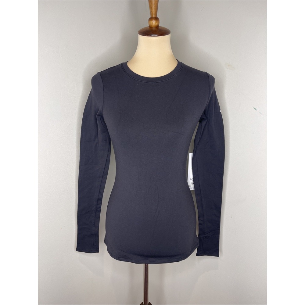 New Alo Airbrush Winter Warm Nocturne Long Sleeve Black Small S